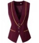 Vocni V Neck Buttoned Business Waistcoat