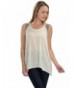 FashionCo Womens Casual Sleeveless Uneven