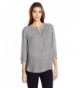 NYDJ Womens Sleeve Crosshatch Terrace