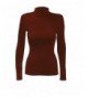 Ribbed Sleeve Turtle Sweater Burgundy