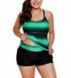 JooMeryer Stripes Tankini Swimsuit Swimwear