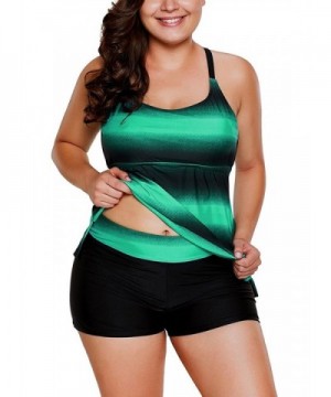 JooMeryer Stripes Tankini Swimsuit Swimwear