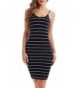 Vin Spaghetti Stripes Backless Bodycon