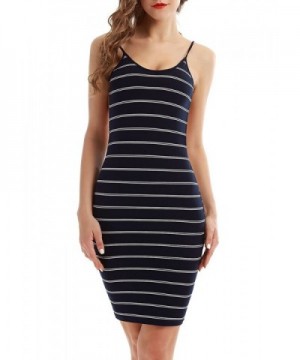 Vin Spaghetti Stripes Backless Bodycon