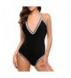 Marosoniy Backless Swimsuit Contrast Monokini