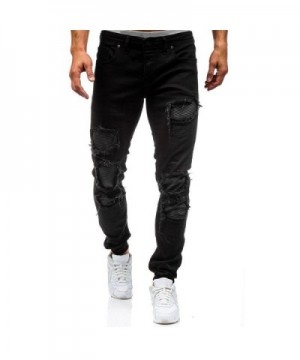 AOWOFS Jeans Distressed Ripped Zipper