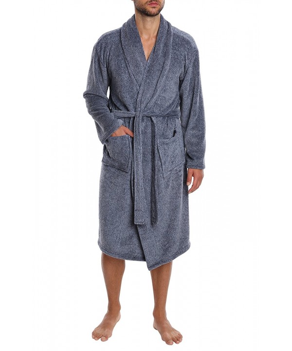 JACHS Mens Plush Robe Weekender