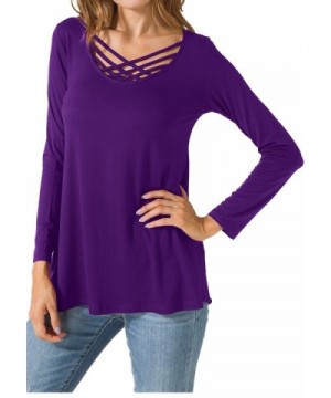 levaca Womens Sleeve Simple Casual