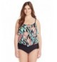Maxine Hollywood Womens Linear Swimsuit