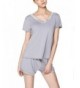 GUANYY Womens V Neck Sleepwear Sleeve