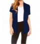 Velucci Womens Sleeve Draped Cardigan