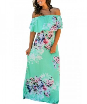 Happy Sailed Floral Shoulder Dresses