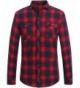 SSLR Gingham Button Casual Flannel