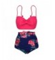 PZZ Bowknot Printing Swimwear Bathing