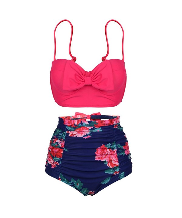 PZZ Bowknot Printing Swimwear Bathing