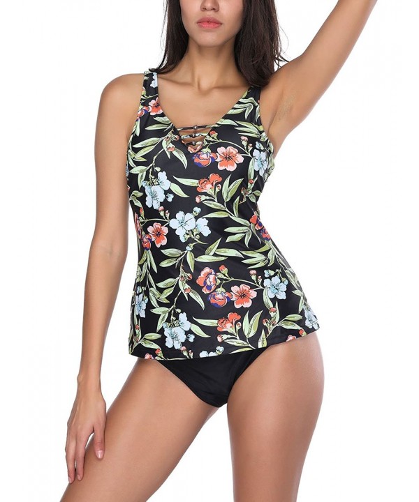 JOYMODE Womens Tankini Swimwear Ruching