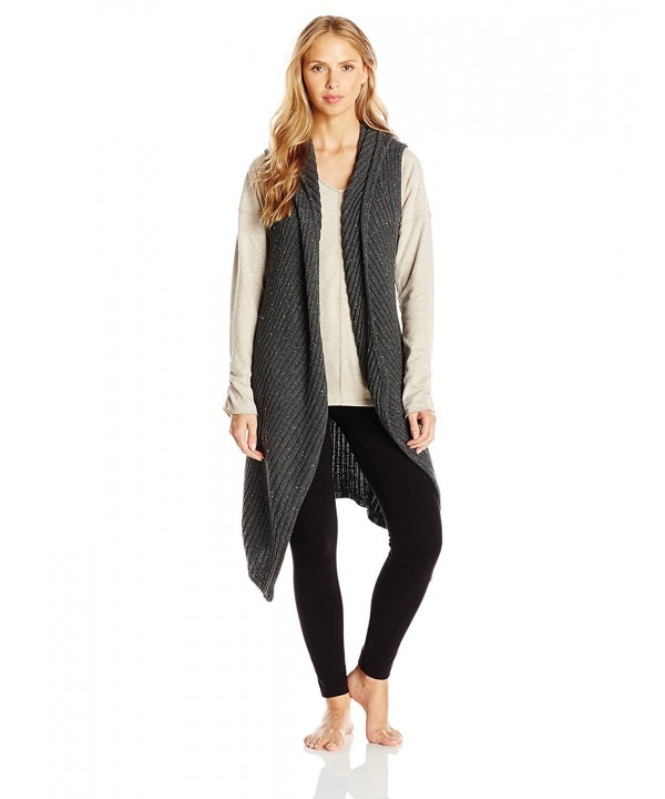 iRelax Womens Hooded Cardigan Charcoal