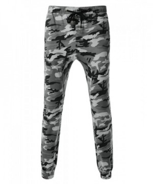 (TLP50) Urbane Semi Baggy Style Drawstring Sports Camouflage Jogger ...