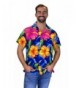 Funky Hawaiian Shirt BigFlower blue