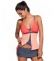 Vanbuy Layered Support Swimsuits 41965 Orange M