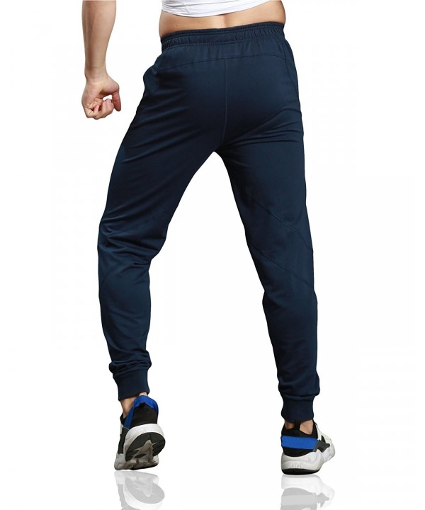 Men's Joggers Pants Elastic Sport Athletic Running Sweatpants With ...