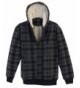 Gioberti Checkered Flannel Hoodie Charcoal