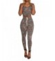 Sleeveless Camouflage Bodycon Jumpsuit Sportswear