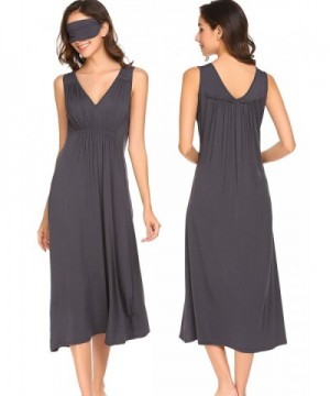 Pagacat Womens Sleeveless Nightgown Sleepwear