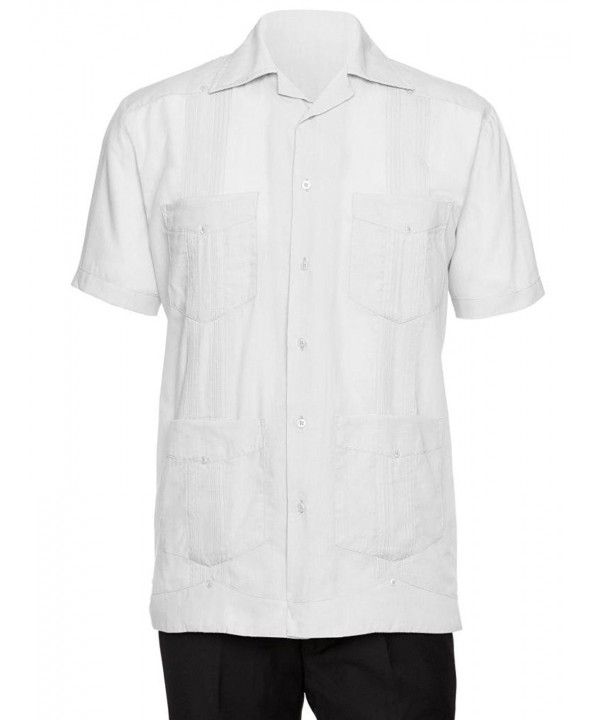 Gentlemens Collection Sleeve Cotton Guayabera