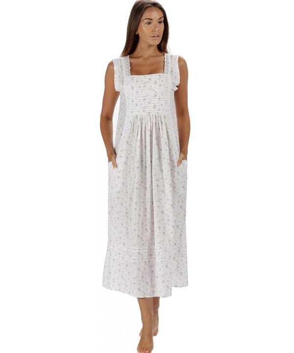 Cotton Nightgown Pockets XS 3X Rebecca