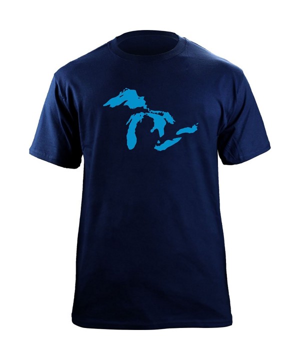 Great Lakes Graphic T Shirt Navy