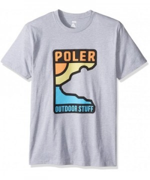 Poler Mens T Shirt Heather Large