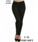 Womens Solid Stretchy Length Leggings