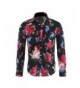 Cloudstyle Stylish Button Sleeve Floral