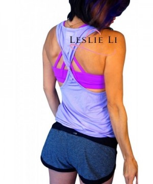 Leslie Li Womens Muscle Lavender