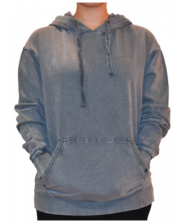 Woman's Surf Washed Pullover Hoodie - Gunmetal - C8187KK20G2