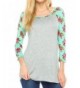 KAYLYN KAYDEN Womens Floral Sleeves