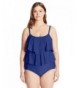 Maxine Hollywood Womens Double Tier Swimsuit