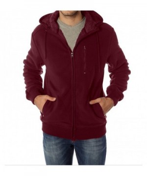 Vertical Sherpa lining fleeced Burgundy