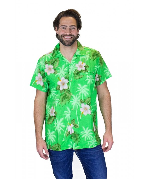 Funky Hawaiian Shirt White Flower