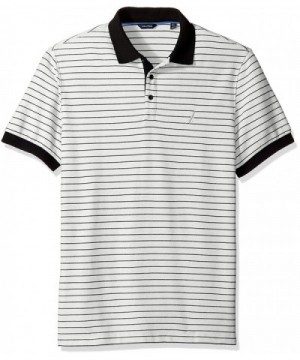 Nautica Short Sleeve Striped Marshmallow