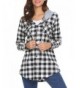 Zeagoo Sleeves Boyfriend Button Down Hoodie