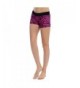 Anza Womens Active Printed Shorts Hot Pink