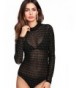 Verdusa Womens Rhinestone Diamond Bodysuit