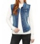 Allegra Womens Washed Denim Vest