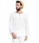 White Nature Sleeves Button T Shirt