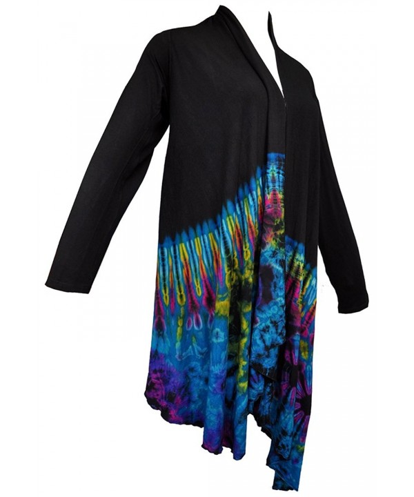 Amazing Grace Womens Tie Dye Cardigan