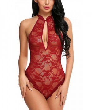 Oheetu Lingerie Babydoll Bodysuit Sleepwear