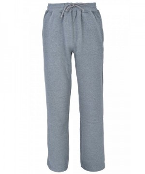 Fleece Sweatpants Straight Cotton Charcoal