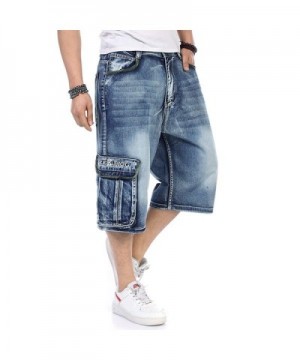 Plus Size Men's Shorts Cargo Jeans Denim Shorts Casual Loose Style ...